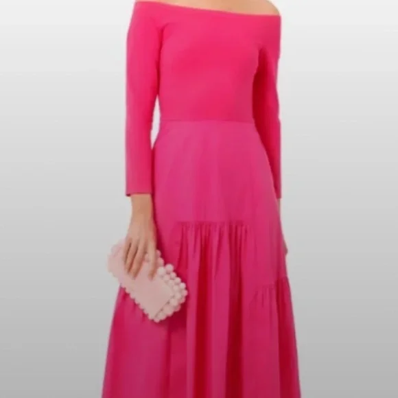 tuckernuck pink and red dress Nantucket Red Stretch Twill Chloe Dress - STACIE FLINNER